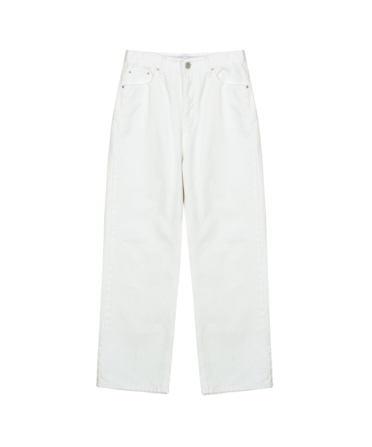 닉앤니콜(NICK&NICOLE) MINIMAL CLASSIC WIDE COTTON PANTS_WHITE