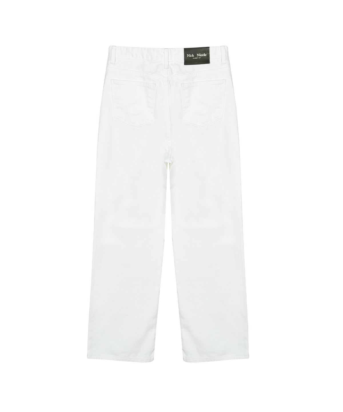 닉앤니콜(NICK&NICOLE) MINIMAL CLASSIC WIDE COTTON PANTS_WHITE