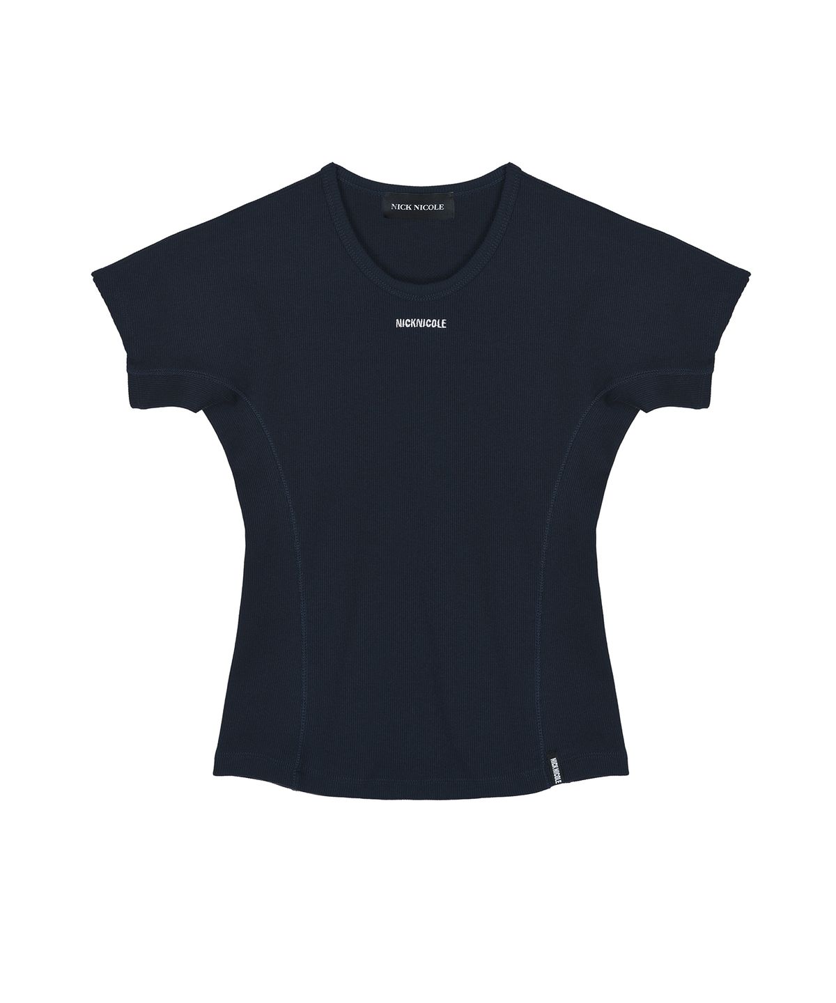 닉앤니콜(NICK&NICOLE) NICOLE SLIM LINE HALF TOP_NAVY