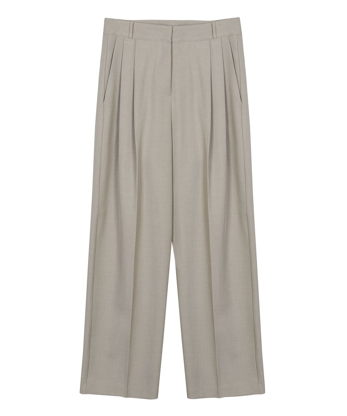 닉앤니콜(NICK&NICOLE) MINIMAL CLASSIC LOOSE FIT SLACKS_BEIGE