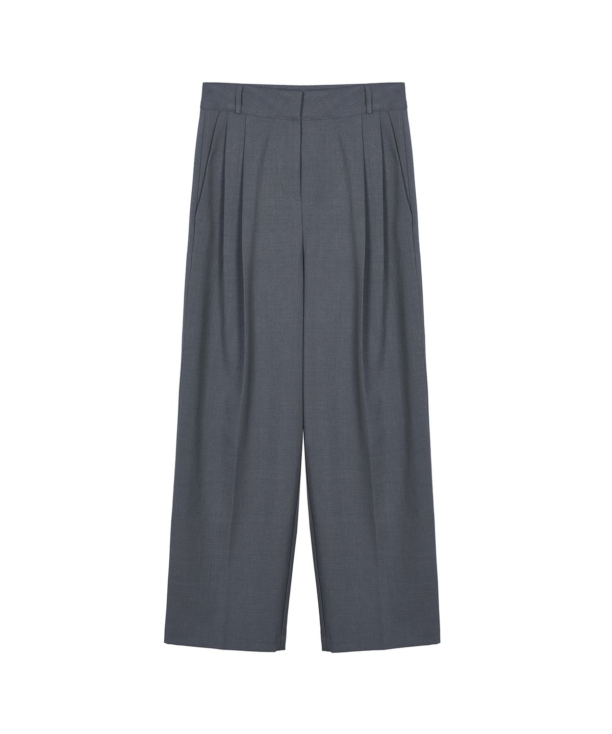 닉앤니콜(NICK&NICOLE) MINIMAL CLASSIC LOOSE FIT SLACKS_GRAY