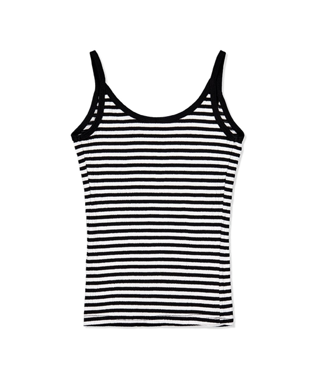 그린버터(GREENBUTTER) Wrinkle Double Inner Sleeveless (Ivory/Black)