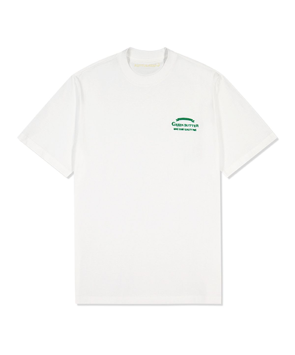 그린버터(GREENBUTTER) Needlework Logo Tee (Ivory)