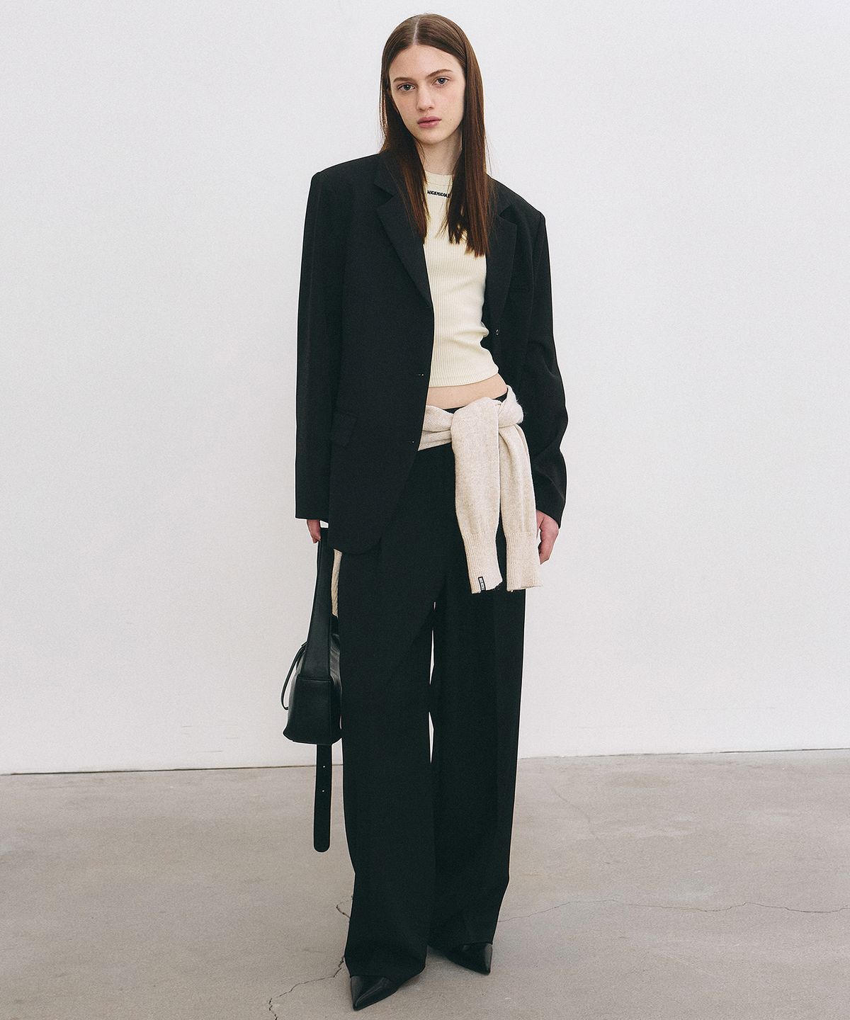 닉앤니콜(NICK&NICOLE) MINIMAL CLASSIC BLAZER JACKET_BLACK