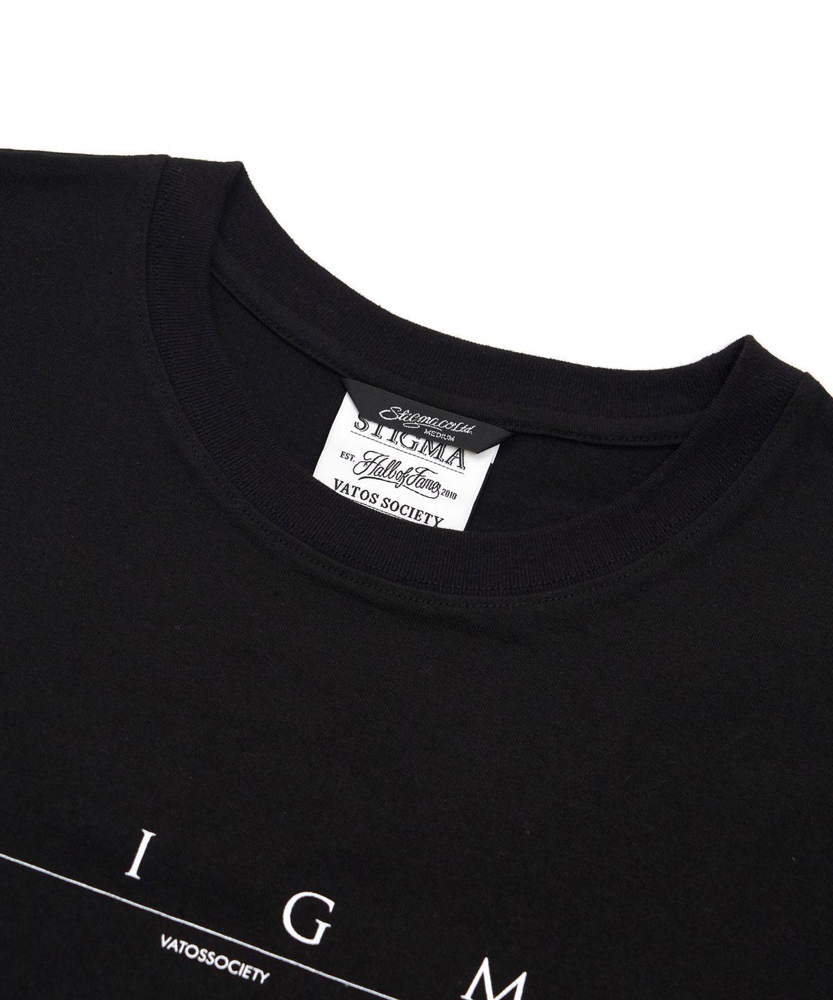 스티그마(STIGMA) Serif Oversized Short Sleeves T-Shirts Black