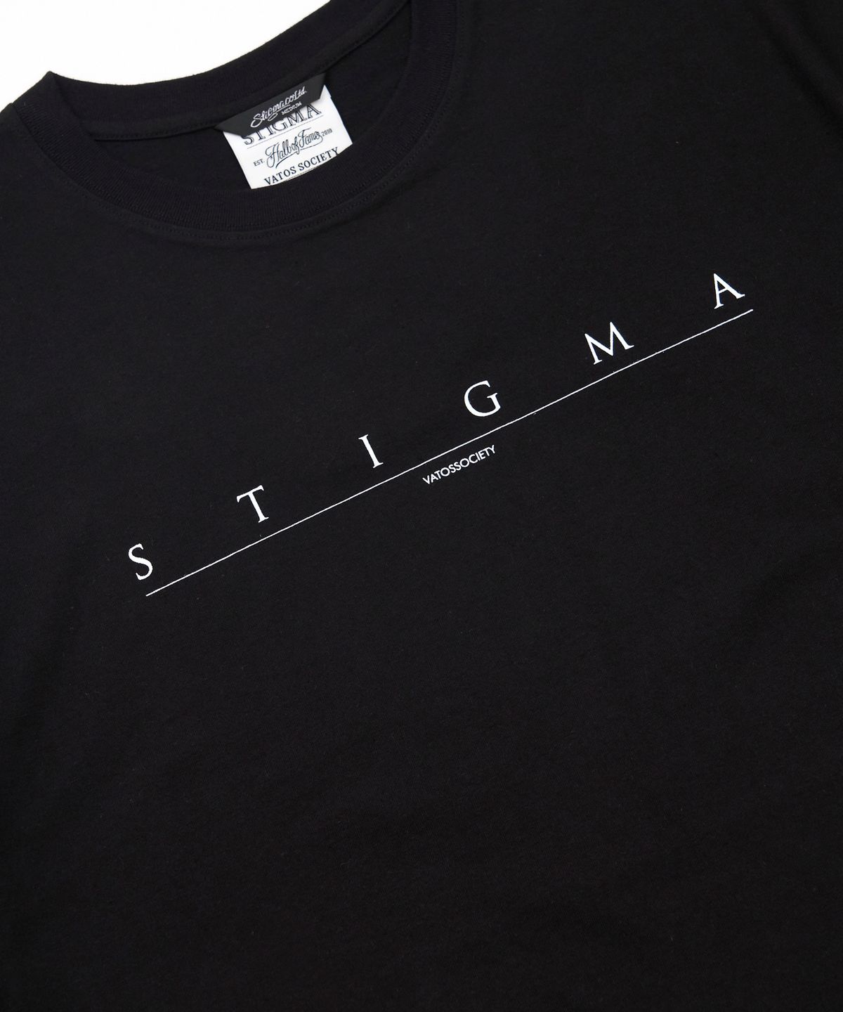 스티그마(STIGMA) Serif Oversized Short Sleeves T-Shirts Black
