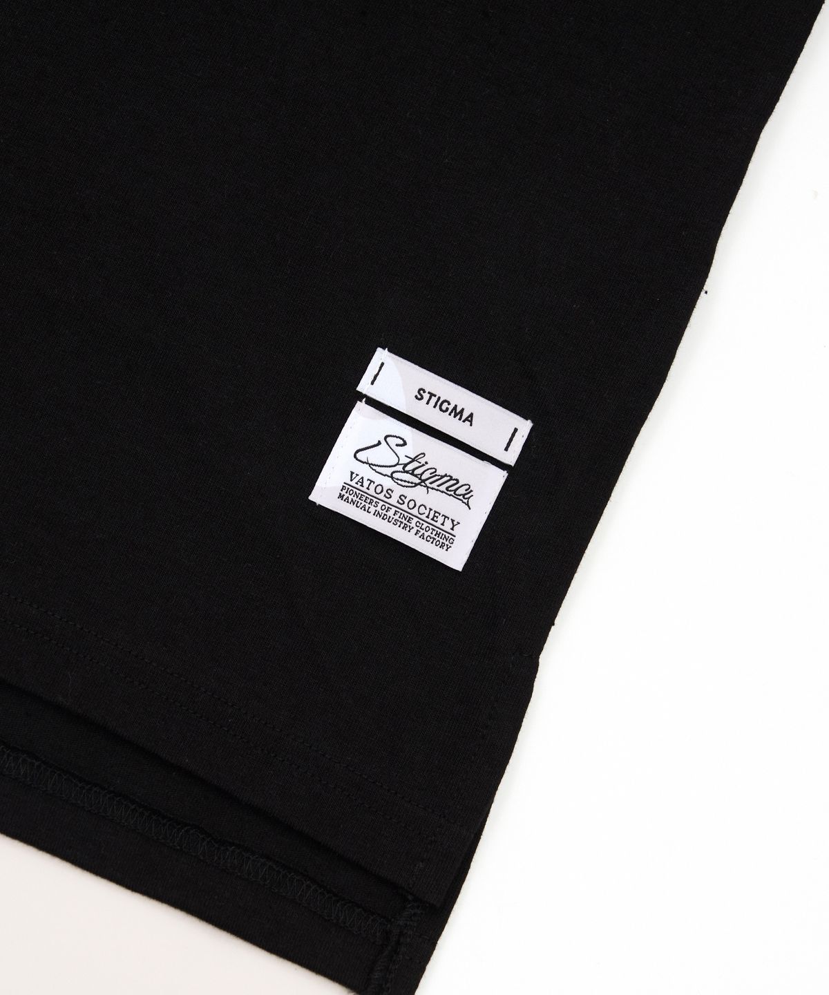 스티그마(STIGMA) Serif Oversized Short Sleeves T-Shirts Black