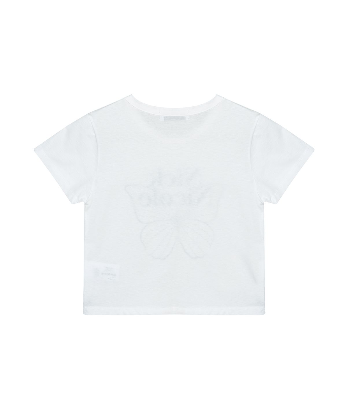 닉앤니콜(NICK&NICOLE) BUTTERFLY SIGNATURE CROP TOP_IVORY SILVER