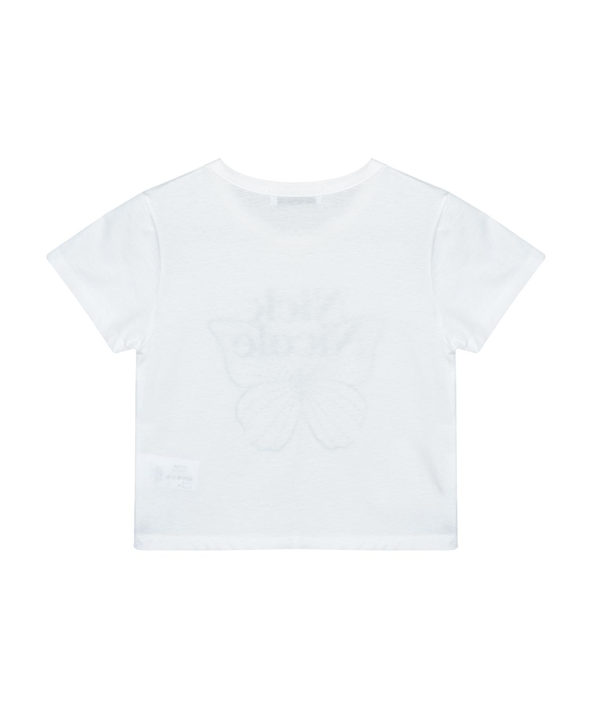 닉앤니콜(NICK&NICOLE) BUTTERFLY SIGNATURE CROP TOP_IVORY BLACK