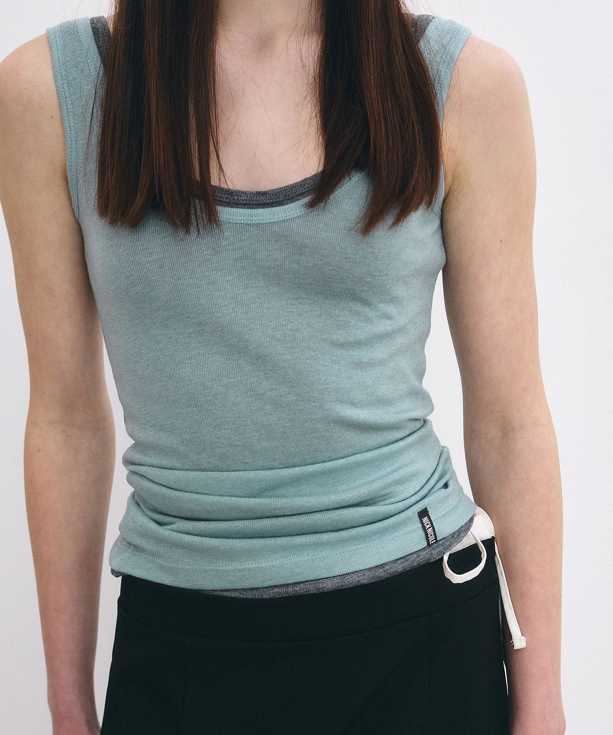 닉앤니콜(NICK&NICOLE) NICOLE MINIMAL LABEL SLEEVELESS_MINT