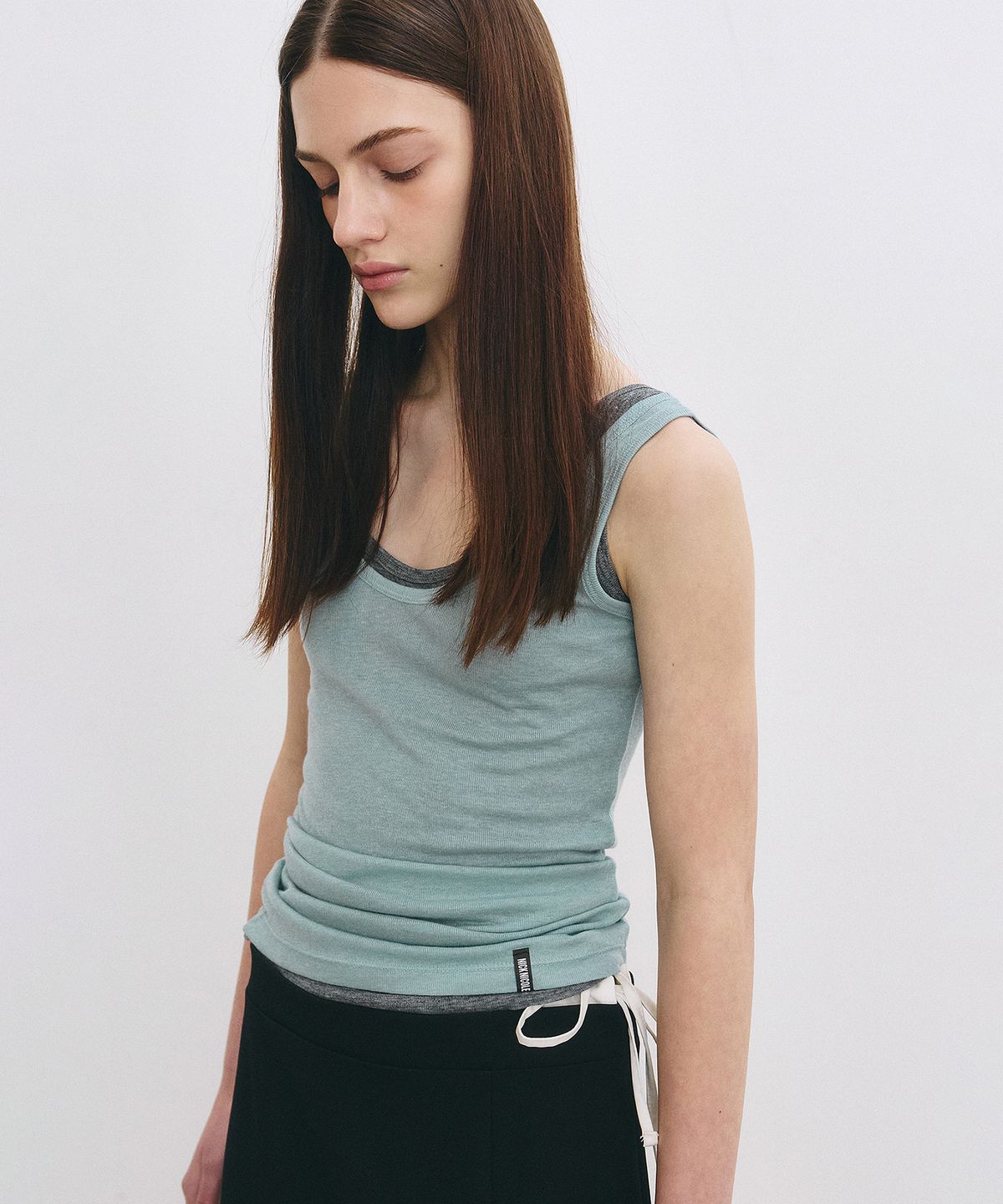 닉앤니콜(NICK&NICOLE) NICOLE MINIMAL LABEL SLEEVELESS_MINT