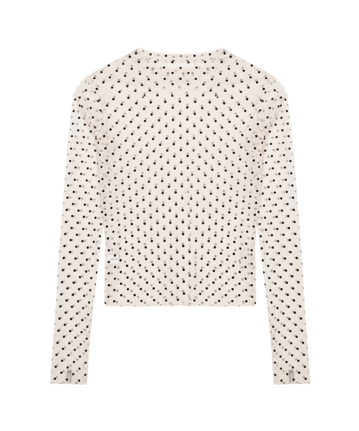 닉앤니콜(NICK&NICOLE) NICOLE LABEL SEE-THROUGH DOTS TOPS_2 COLOR