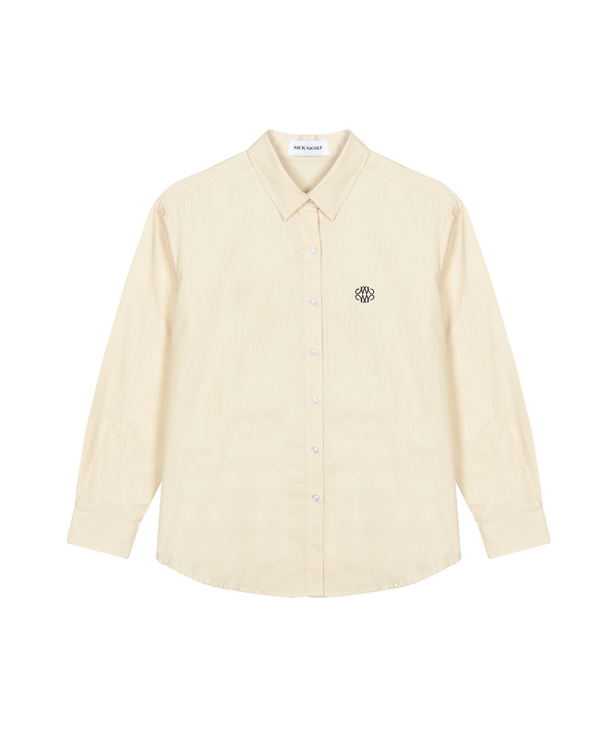 닉앤니콜(NICK&NICOLE) NICOLE OXFORD SYMBOL SHIRT_BEIGE