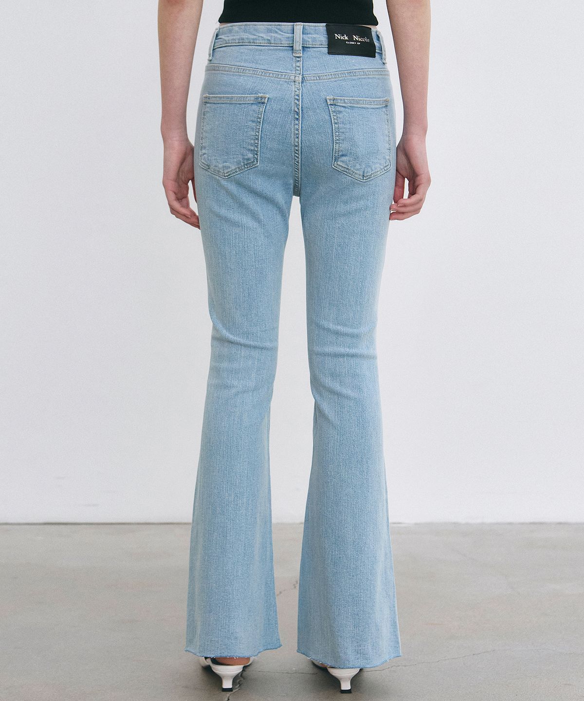 닉앤니콜(NICK&NICOLE) SLIM BOOTS CUT DENIM JEANS_LIGHT BLUE