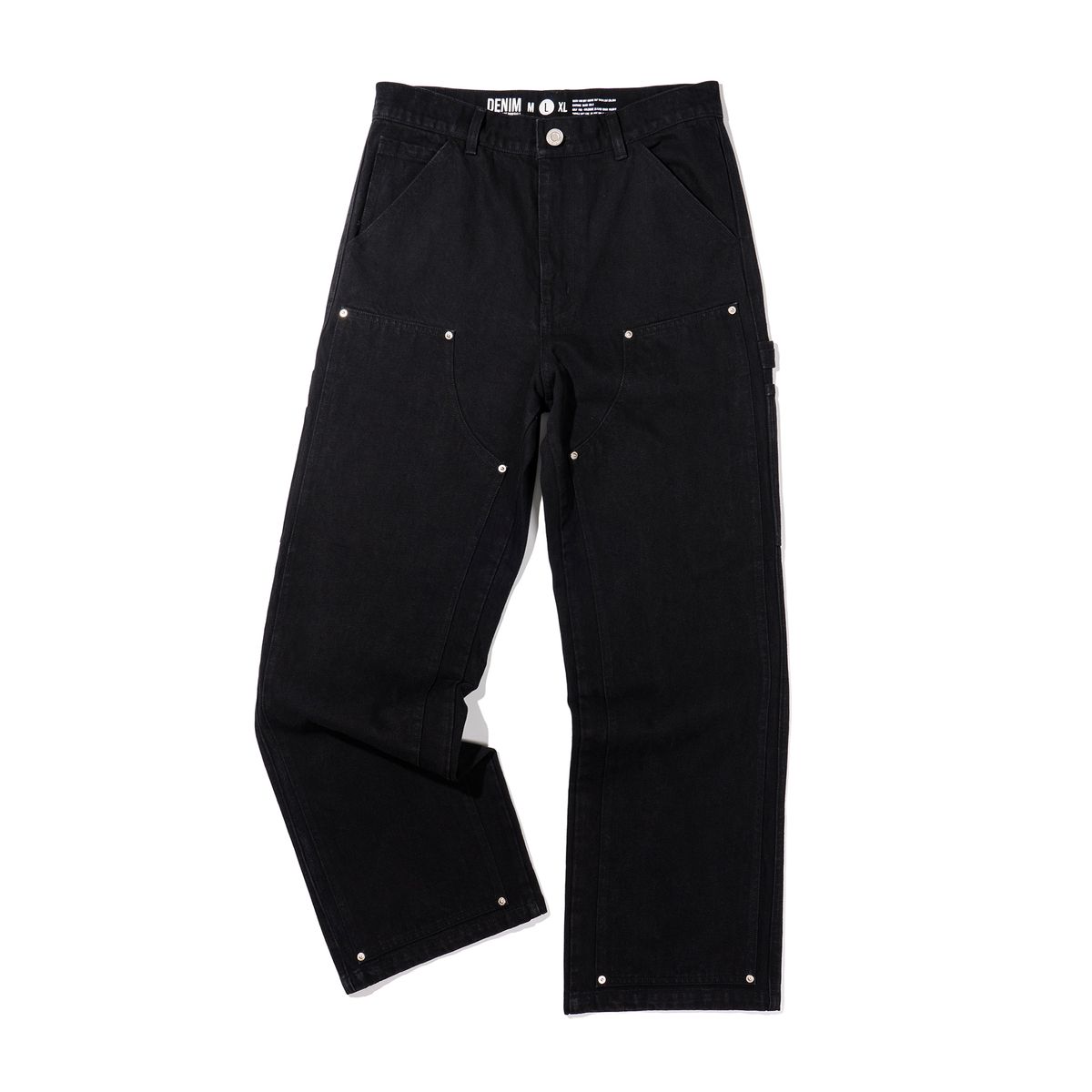 엑스트라오디너리(EXTRAORDINARY) DOUBLE KNEE DENIM BLACK