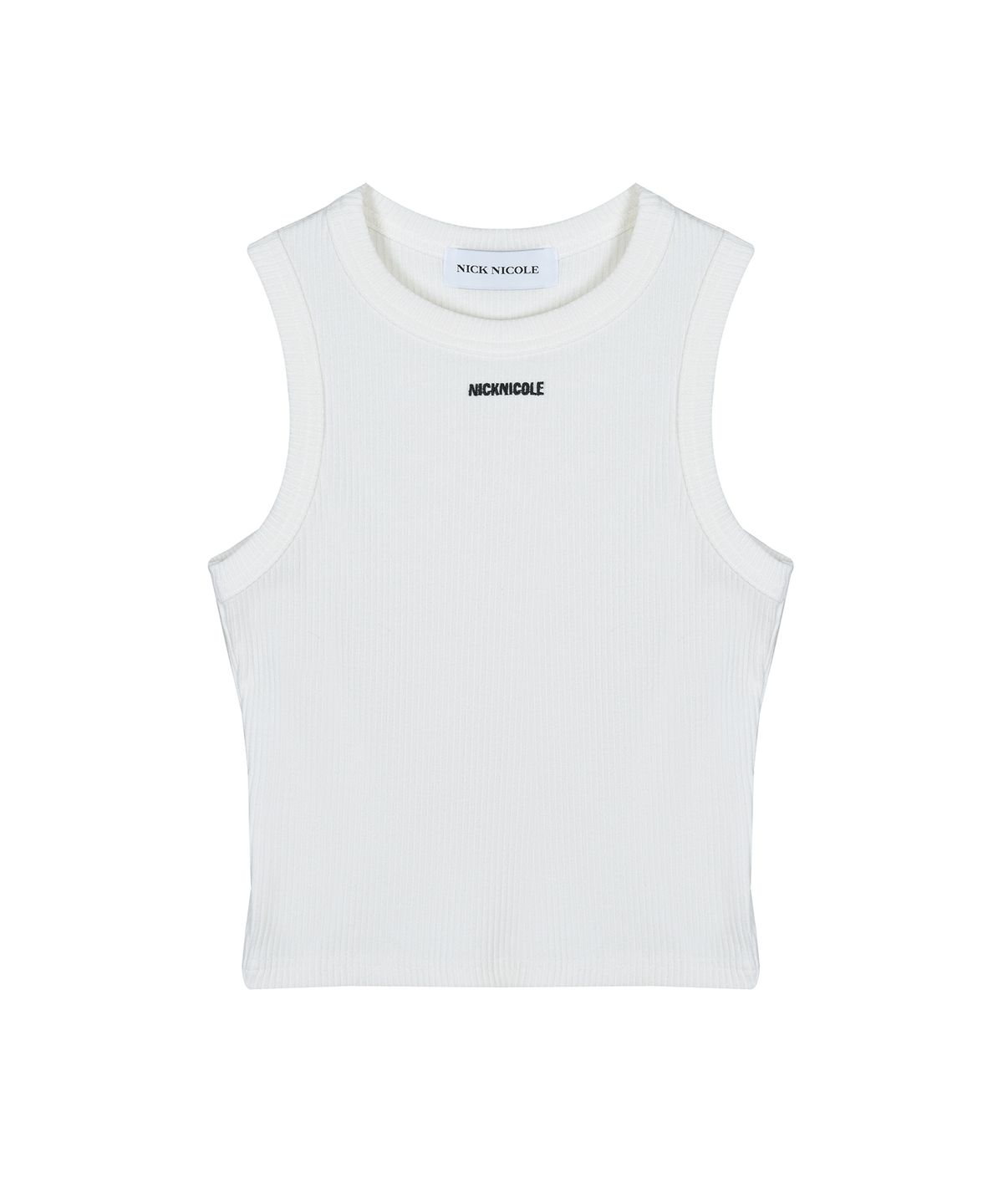 닉앤니콜(NICK&NICOLE) MINIMAL CROP SLEEVELESS TOP_IVORY