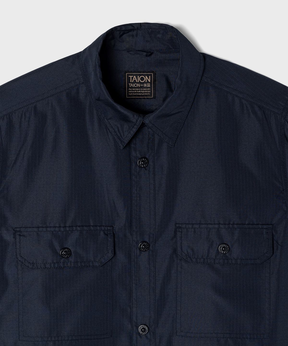 타이온(TAION) 밀리터리 투포켓 셔츠 D.Navy