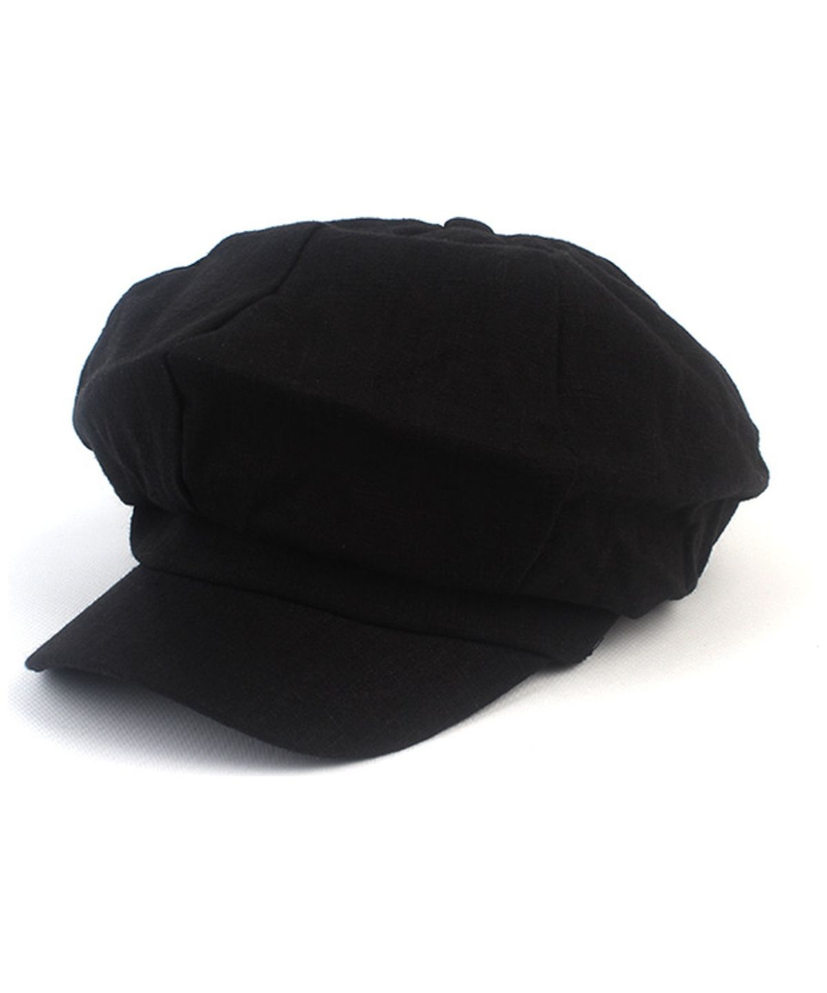 유니버셜 케미스트리(UNIVERSAL CHEMISTRY) Linen Black Loose Fit Newsboycap 뉴스보이캡