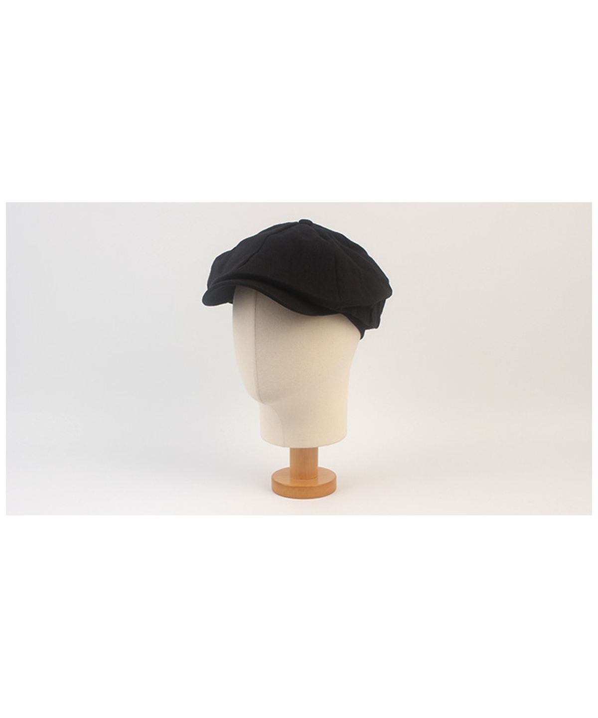 유니버셜 케미스트리(UNIVERSAL CHEMISTRY) Linen Black Loose Fit Newsboycap 뉴스보이캡
