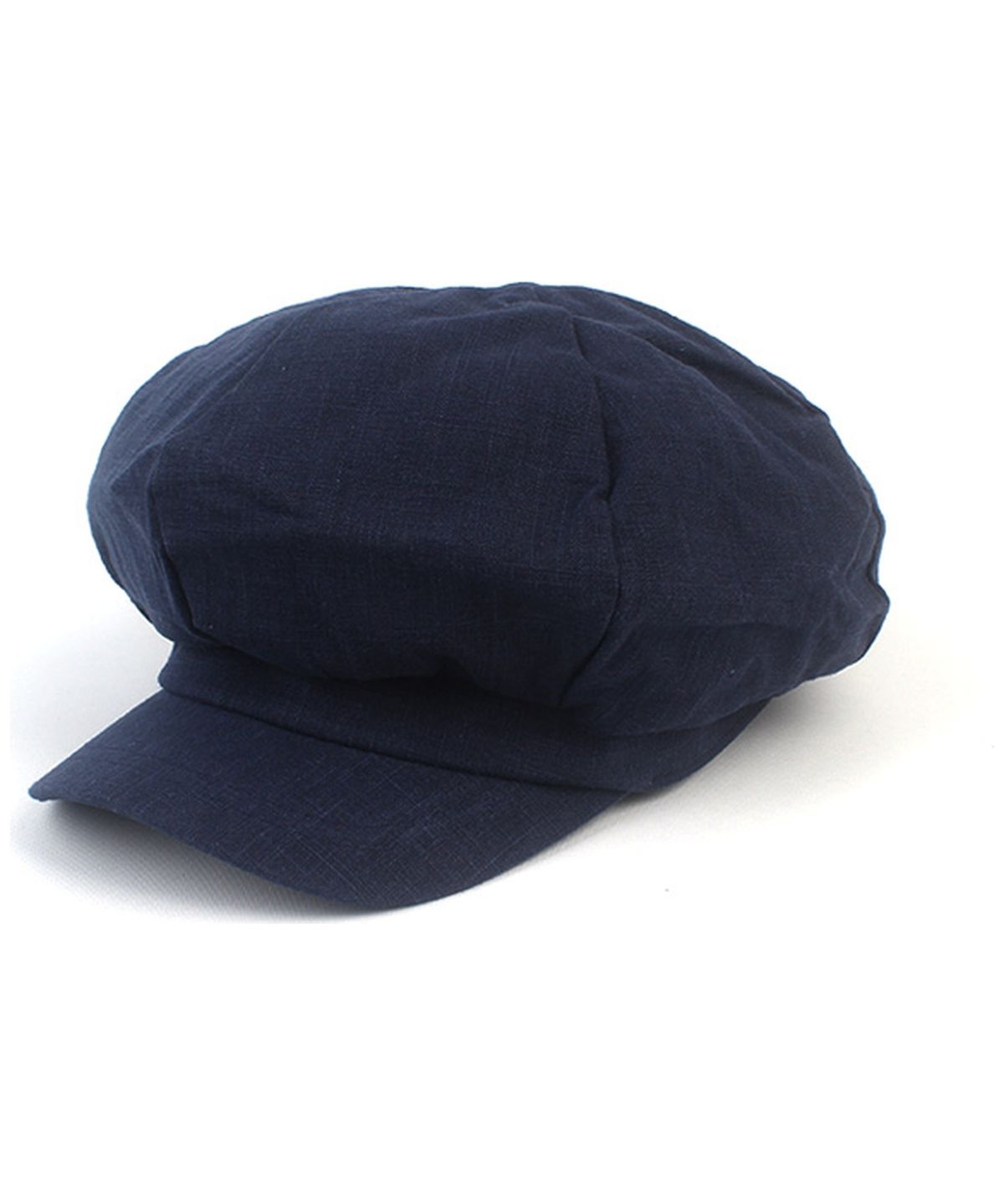 유니버셜 케미스트리(UNIVERSAL CHEMISTRY) Linen Navy Loose Fit Newsboycap 뉴스보이캡