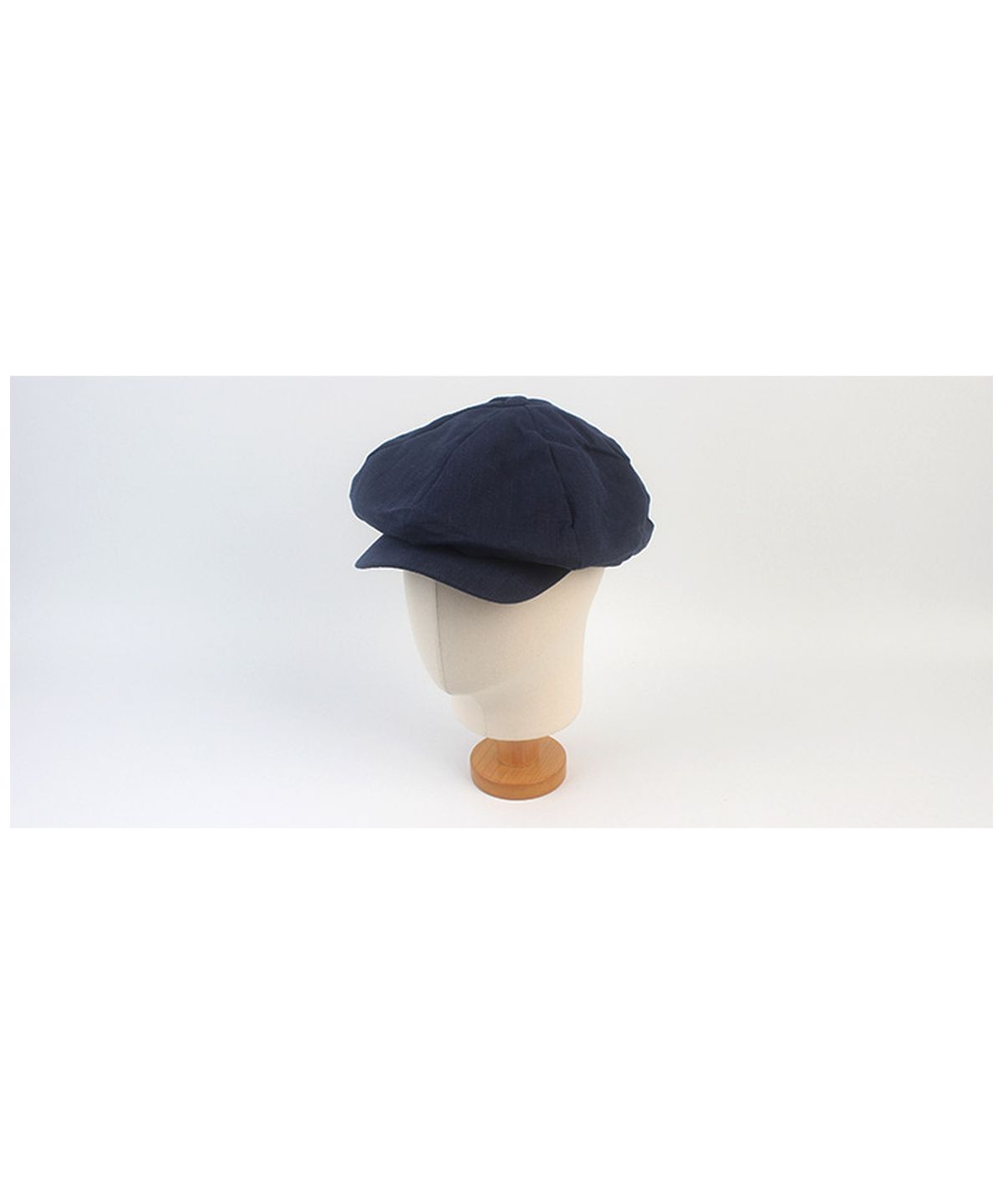 유니버셜 케미스트리(UNIVERSAL CHEMISTRY) Linen Navy Loose Fit Newsboycap 뉴스보이캡