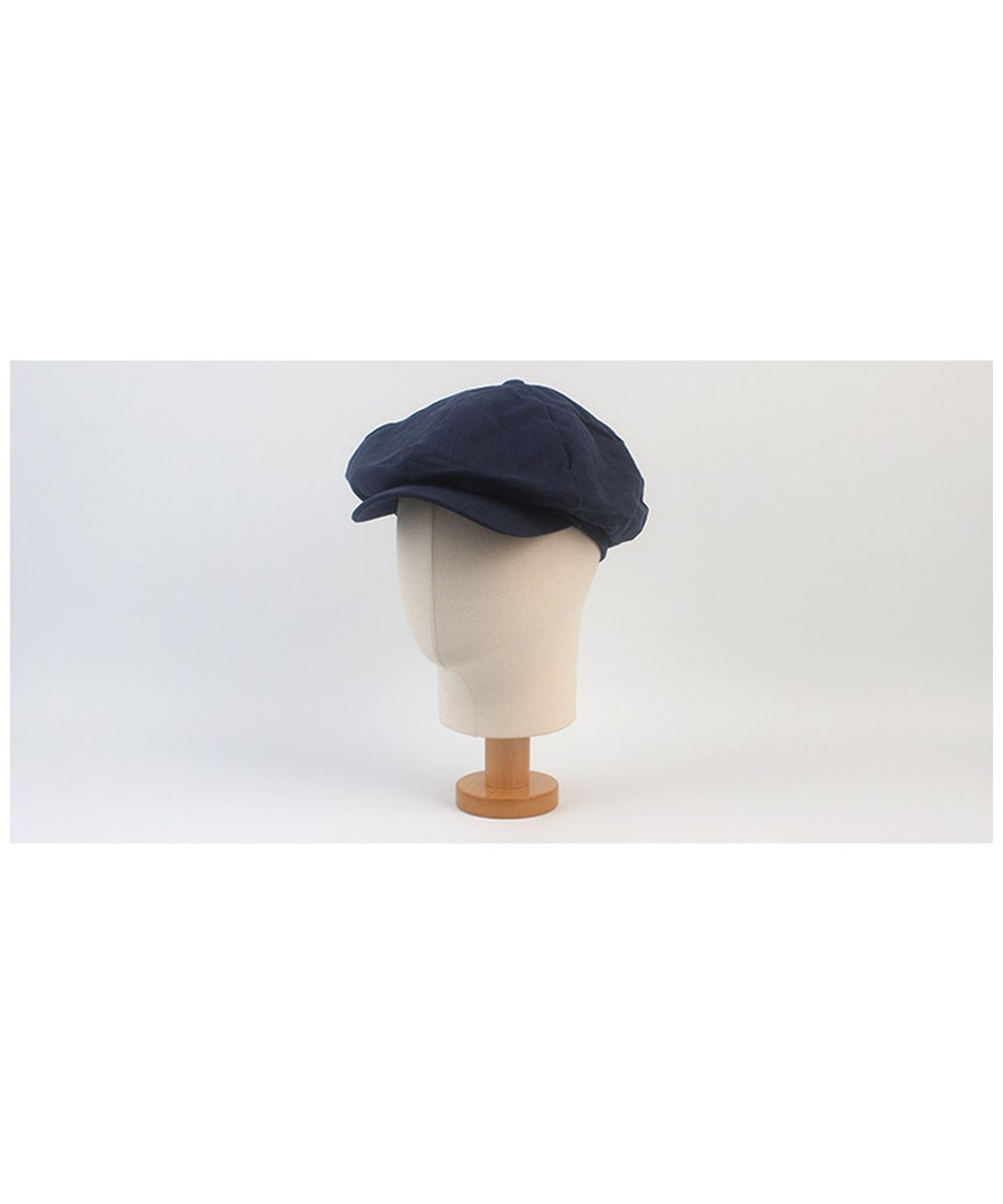 유니버셜 케미스트리(UNIVERSAL CHEMISTRY) Linen Navy Loose Fit Newsboycap 뉴스보이캡