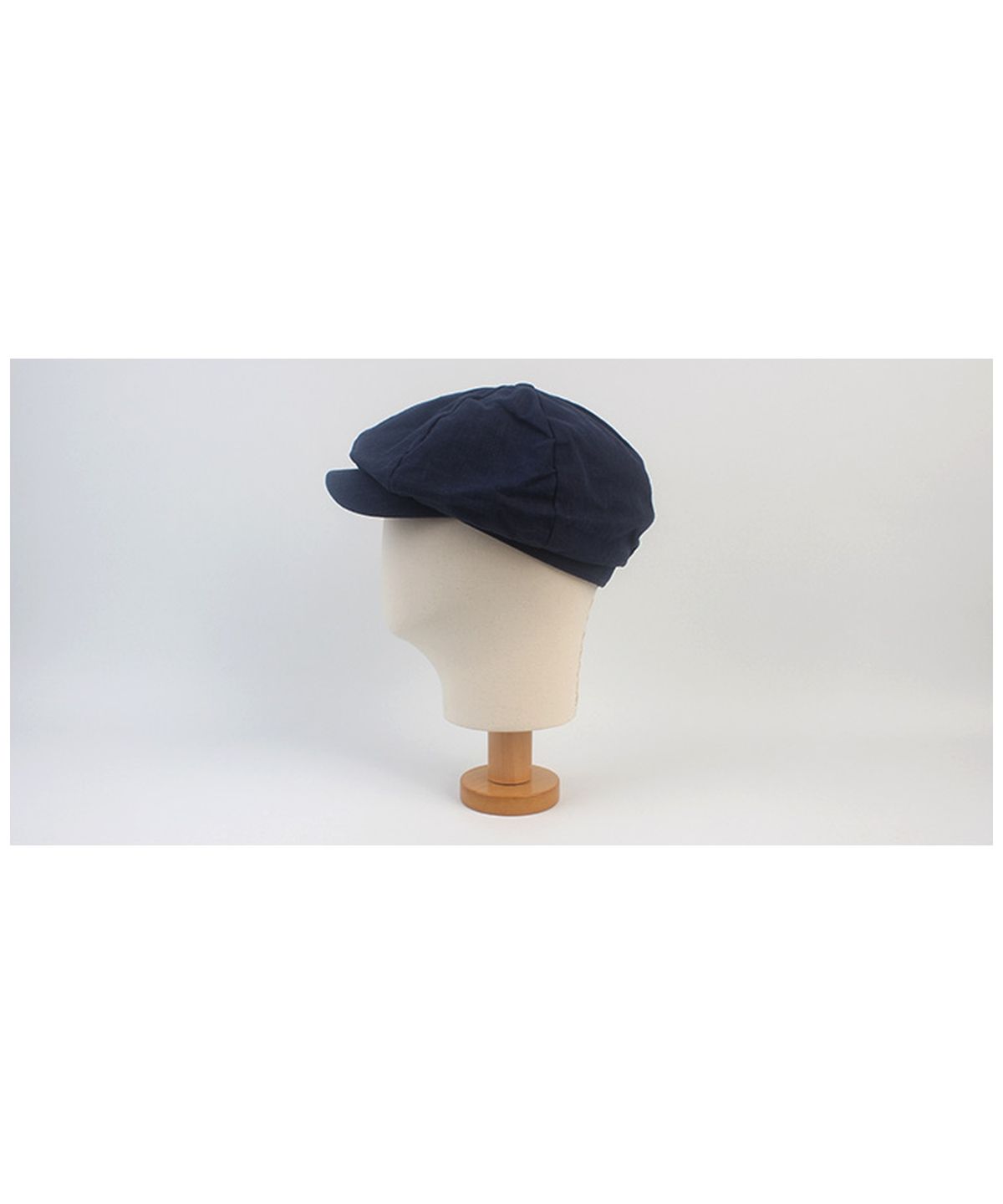 유니버셜 케미스트리(UNIVERSAL CHEMISTRY) Linen Navy Loose Fit Newsboycap 뉴스보이캡