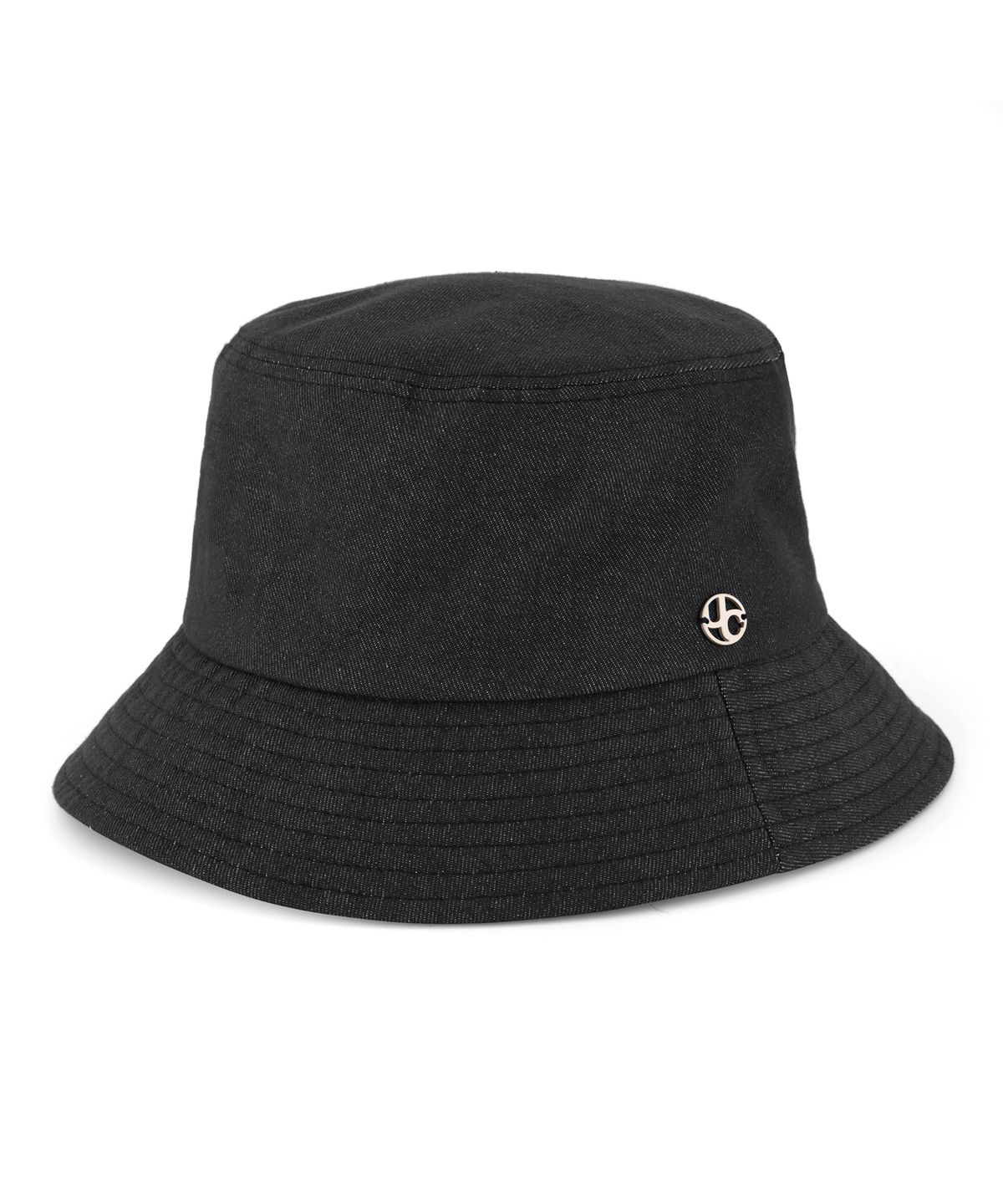 언더컨트롤(UNDERCONTROL) 빅사이즈 오버핏 데님 버킷햇 남녀공용 벙거지 모자 UC / OVER FIT BUCKET / DENIM BK