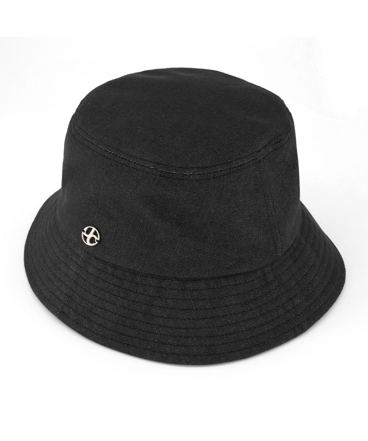 언더컨트롤(UNDERCONTROL) 빅사이즈 오버핏 데님 버킷햇 남녀공용 벙거지 모자 UC / OVER FIT BUCKET / DENIM BK