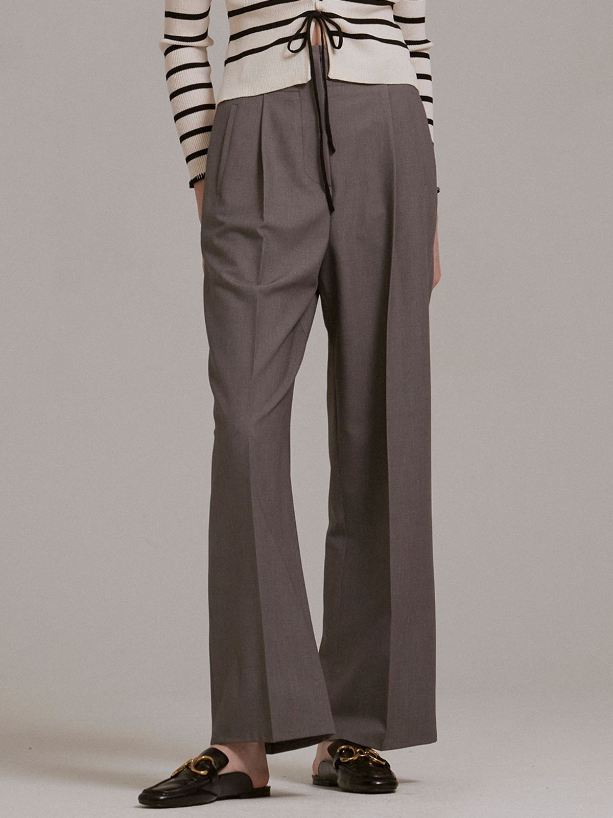 헌치(HUNCH) highwaist pintuck pants (2color)