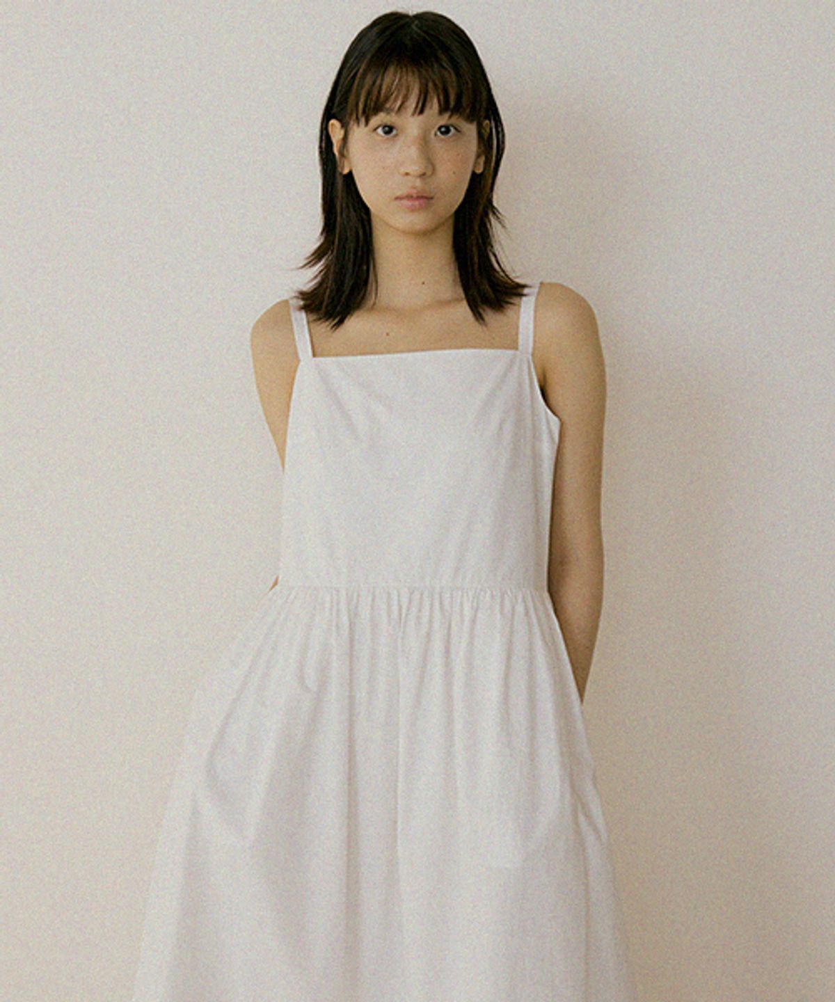 링서울(LINGSEOUL) bustier shirring dress-ivory