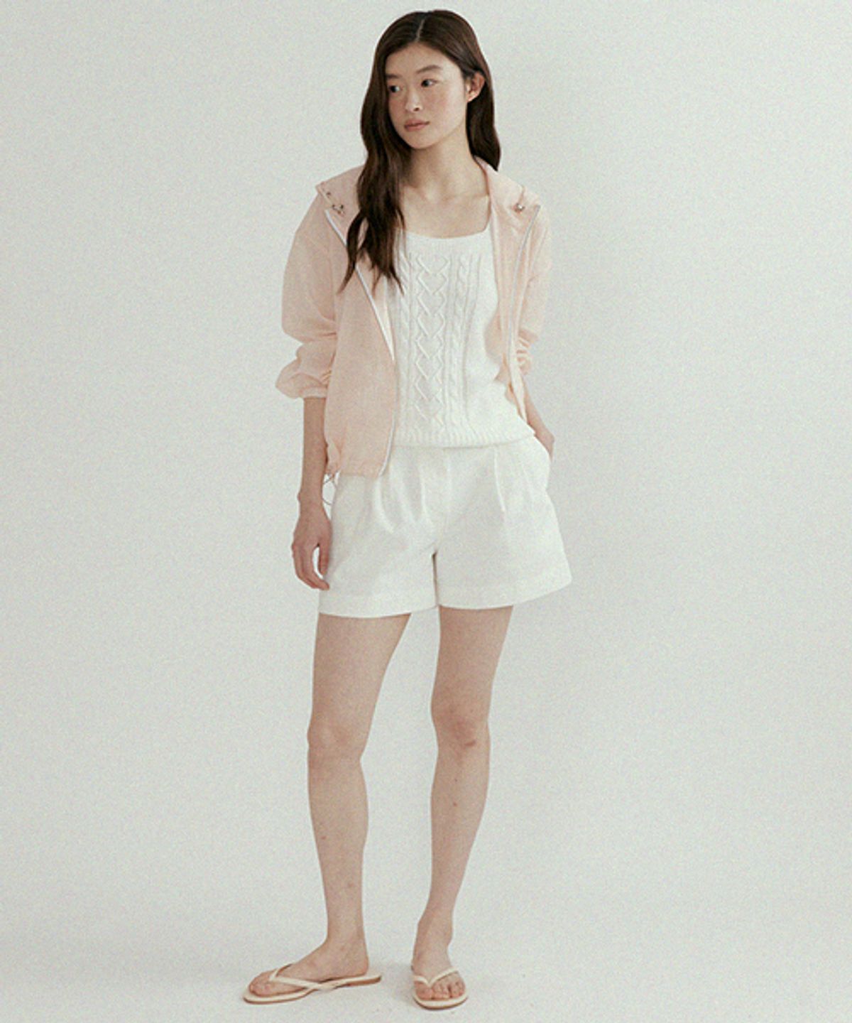링서울(LINGSEOUL) whole garment knit sleeveless-ivory