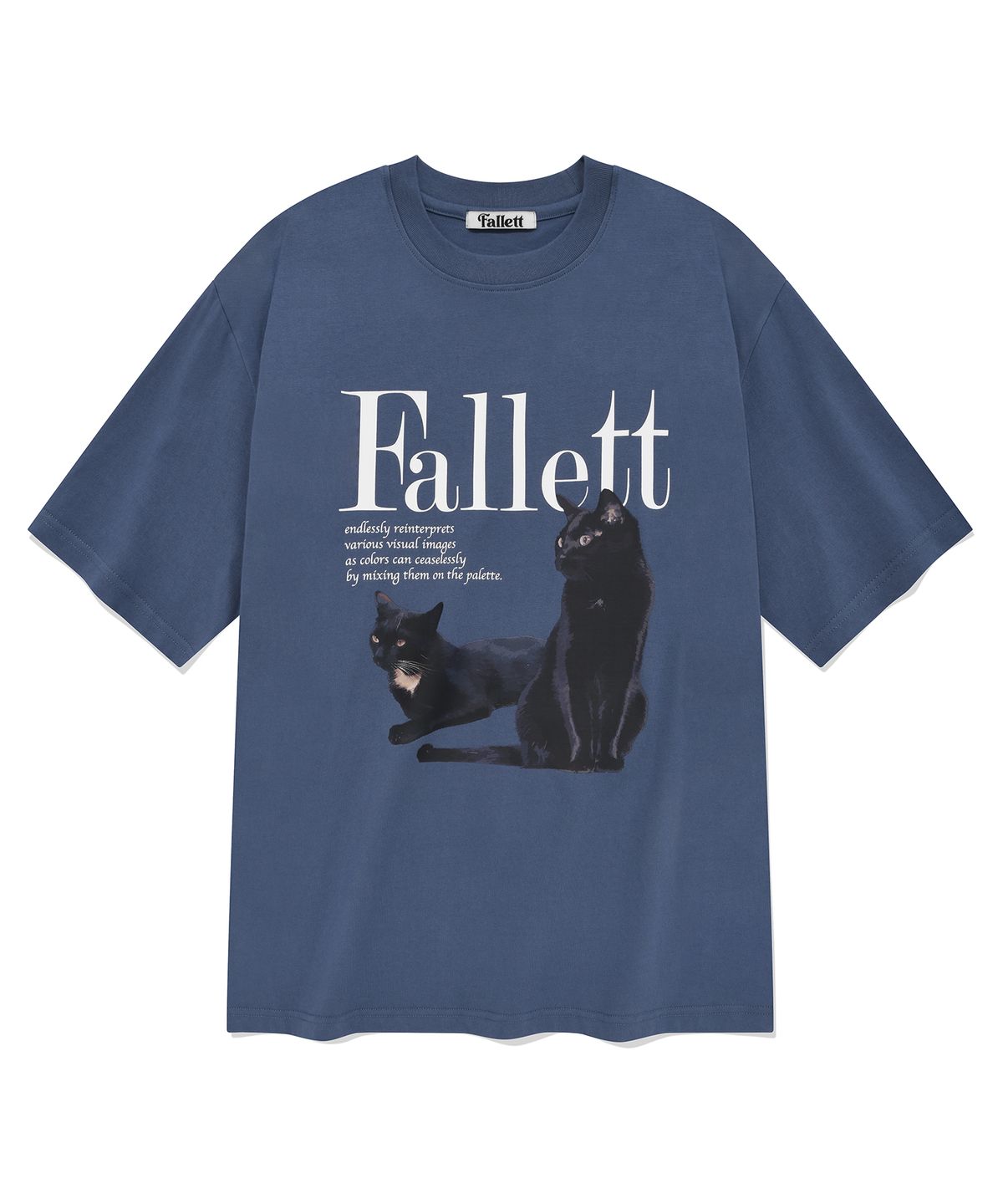 팔렛(FALLETT) 듀스 네로 반팔티 블루