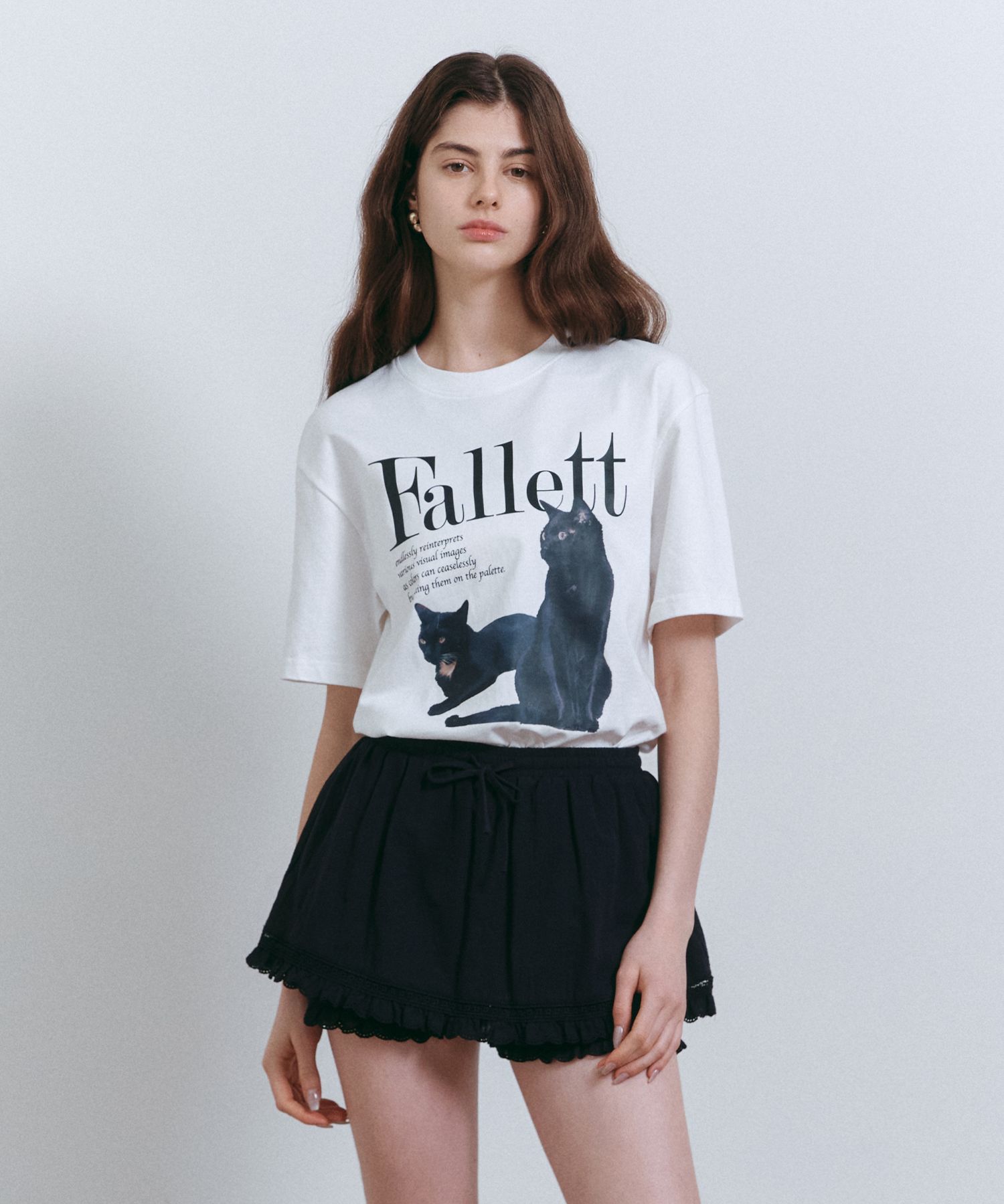 【Fallett】Nero Fly Short Sleeve T-shirt FALLETT Deux Nero Short Sleeve Black – NOTAG GLOBAL