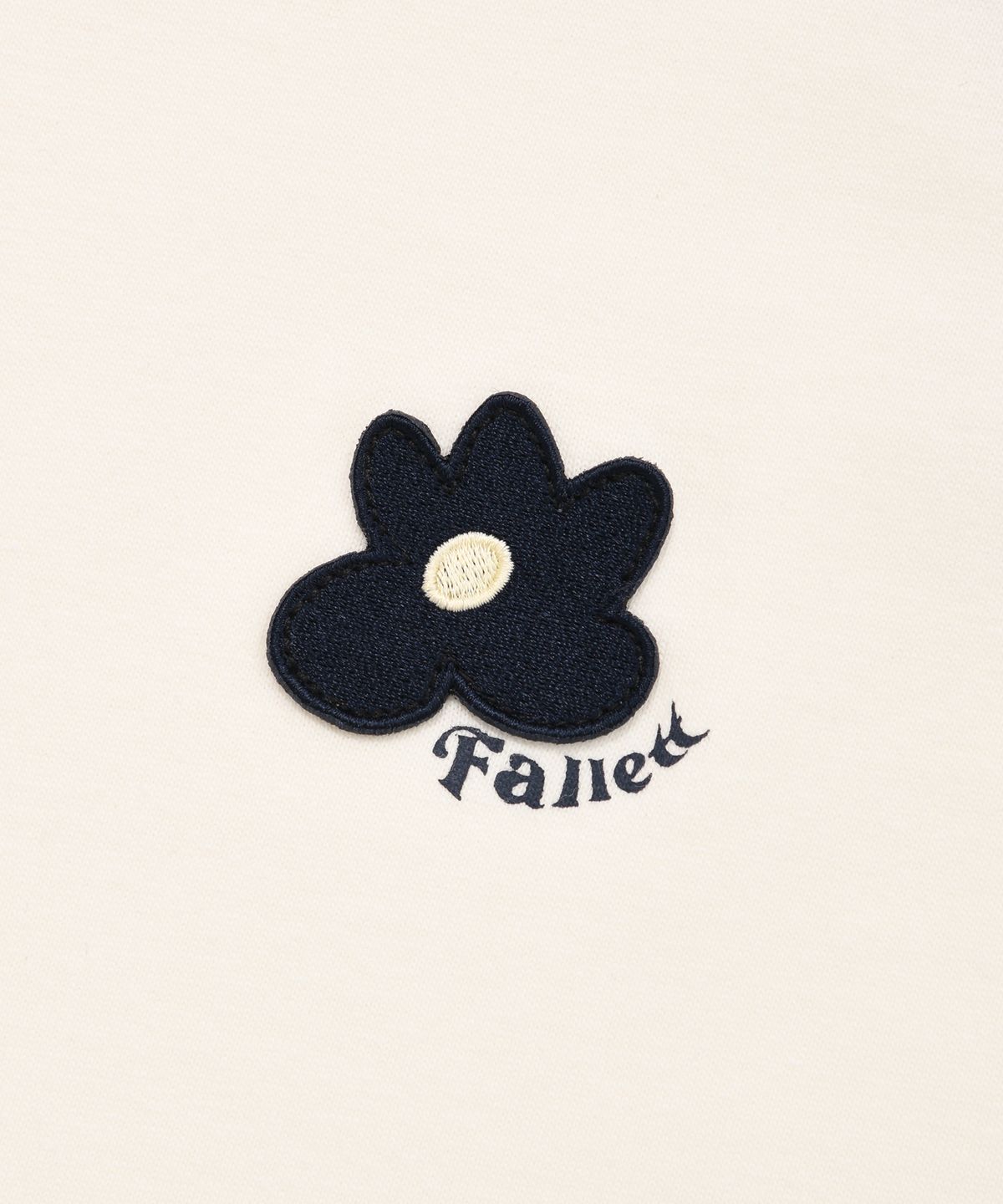 팔렛(FALLETT) 플라워 로고 래글런 롱슬리브 네이비