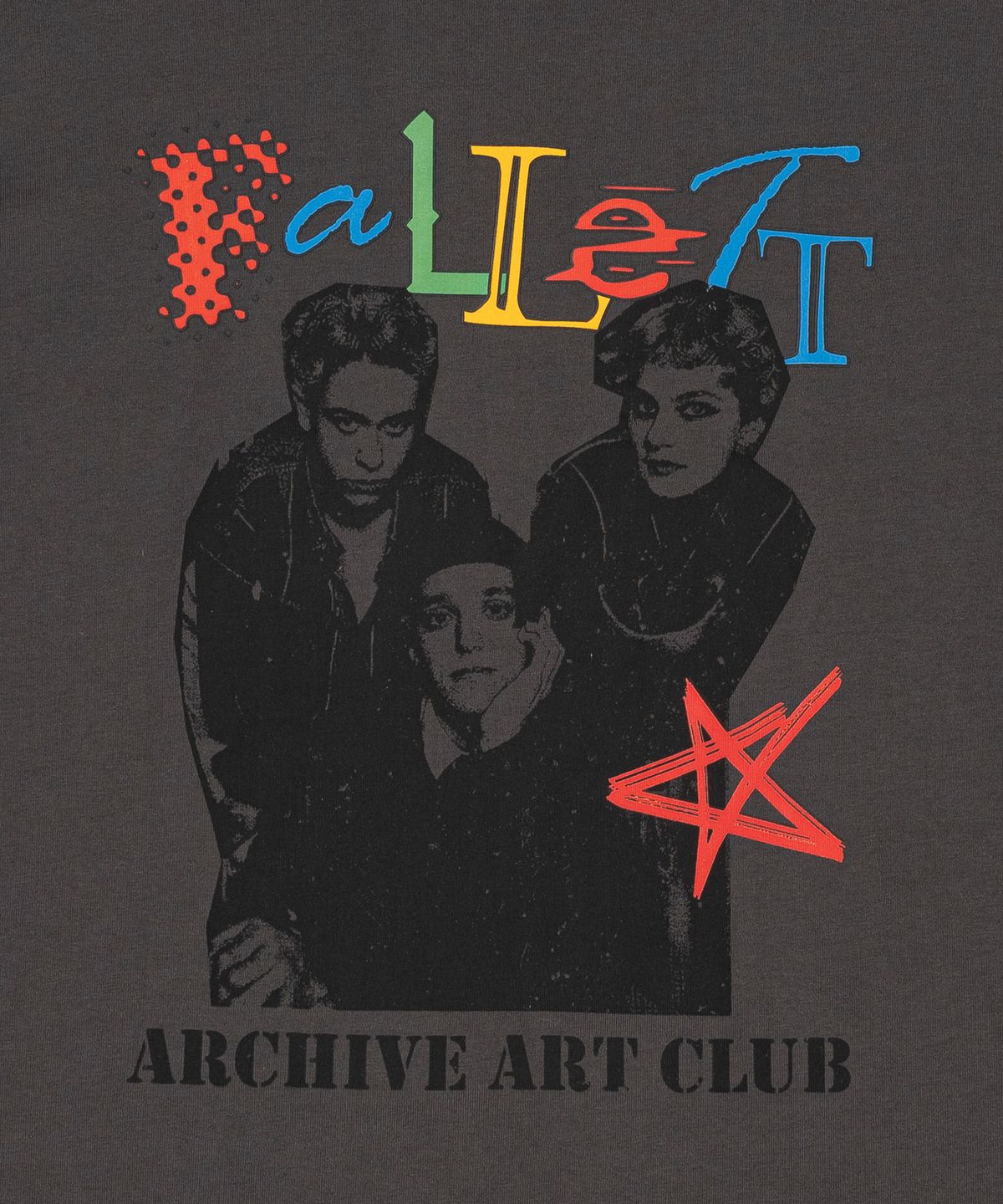 팔렛(FALLETT) 아트 클럽 밴드 롱슬리브 차콜
