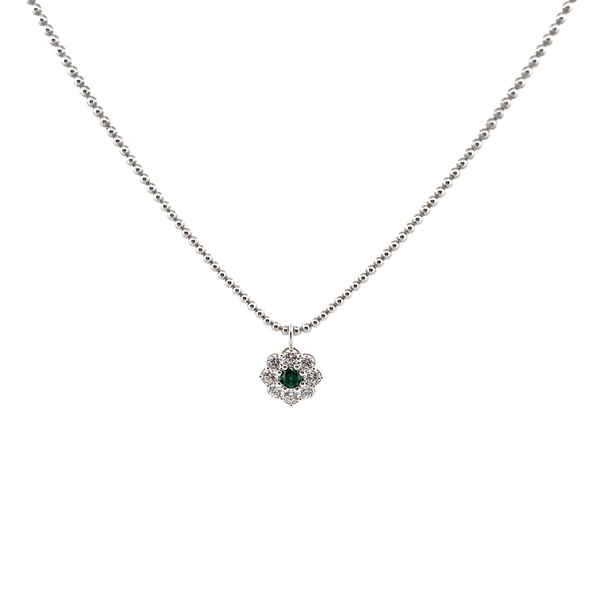 스쿠도(SCUDO) blossom of snow flake stone necklace