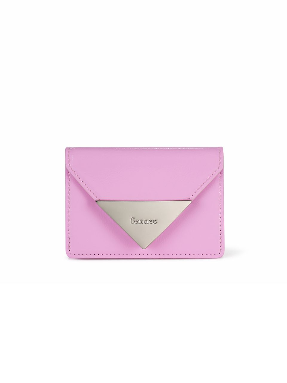 MUSINSA | fennec CRINKLE TRIANGLE TRIPLE WALLET - COOL PINK