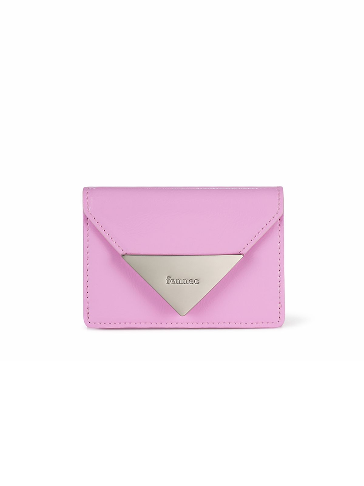 페넥(FENNEC) CRINKLE TRIANGLE TRIPLE WALLET - COOL PINK