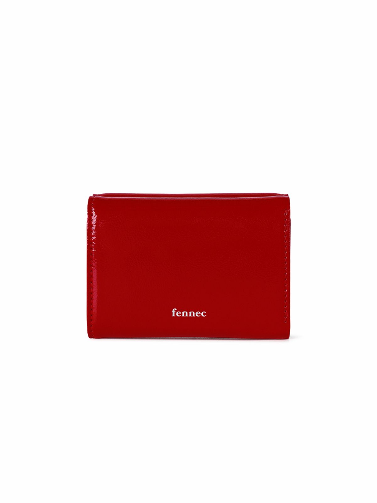 페넥(FENNEC) CRINKLE TRIANGLE TRIPLE WALLET - CHERRY RED