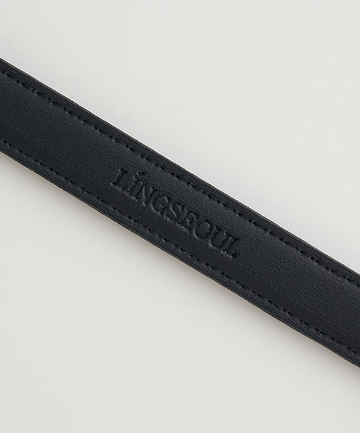 링서울(LINGSEOUL) [선물옵션] 15mm leather belt - [silver/gold]