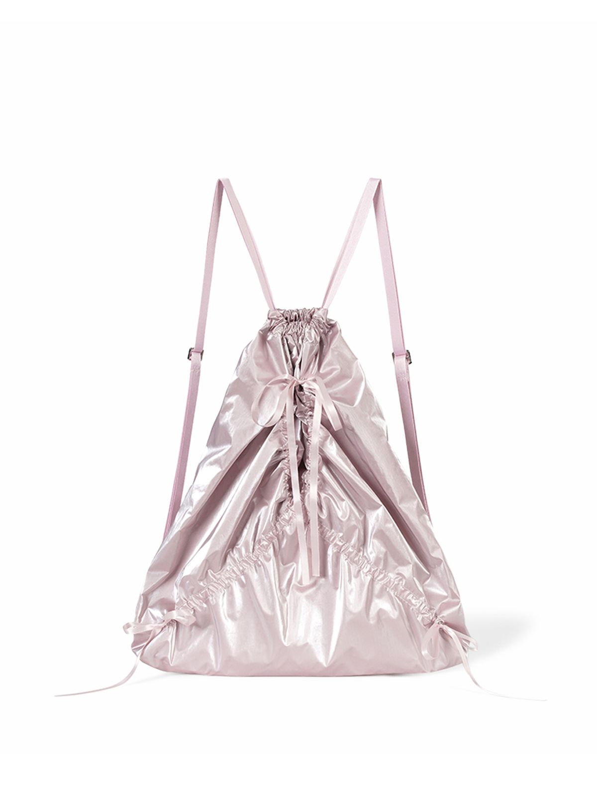 페넥(FENNEC) RIBBON STRING BAG - LIGHT PINK
