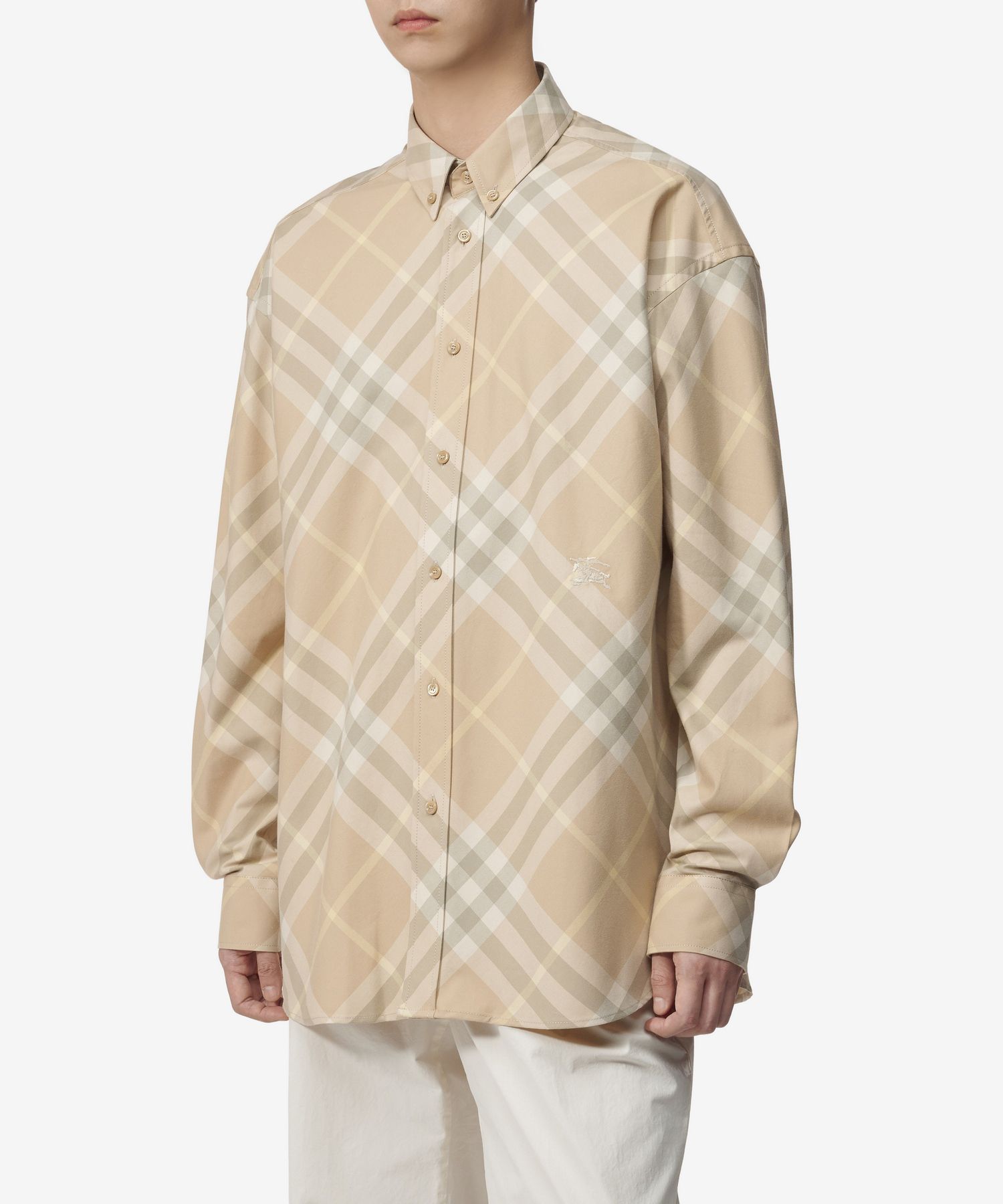 Burberry チェック コットン オーバーサイズシャツ Sサイズ MUSINSA公式 | BURBERRY チェックコットンオーバーサイズシャツ