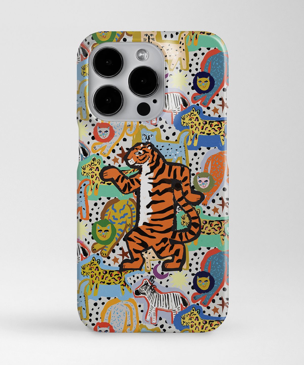 기키(GEEKY) [하드케이스] Funny Tigers Jungle Adventures
