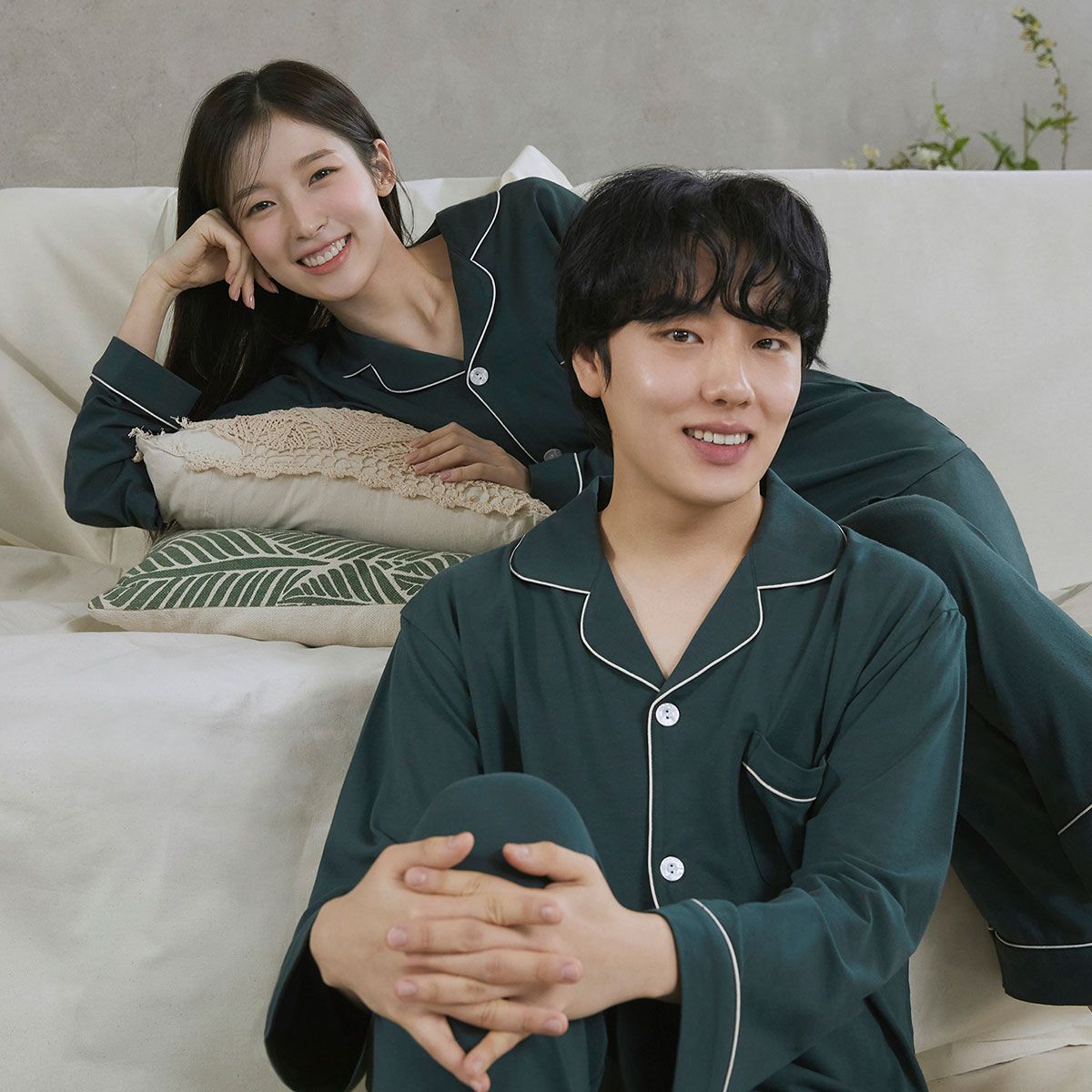 비와이씨(BYC) 면레이온 니트 잠옷셋트(남녀공용) NNZ1002