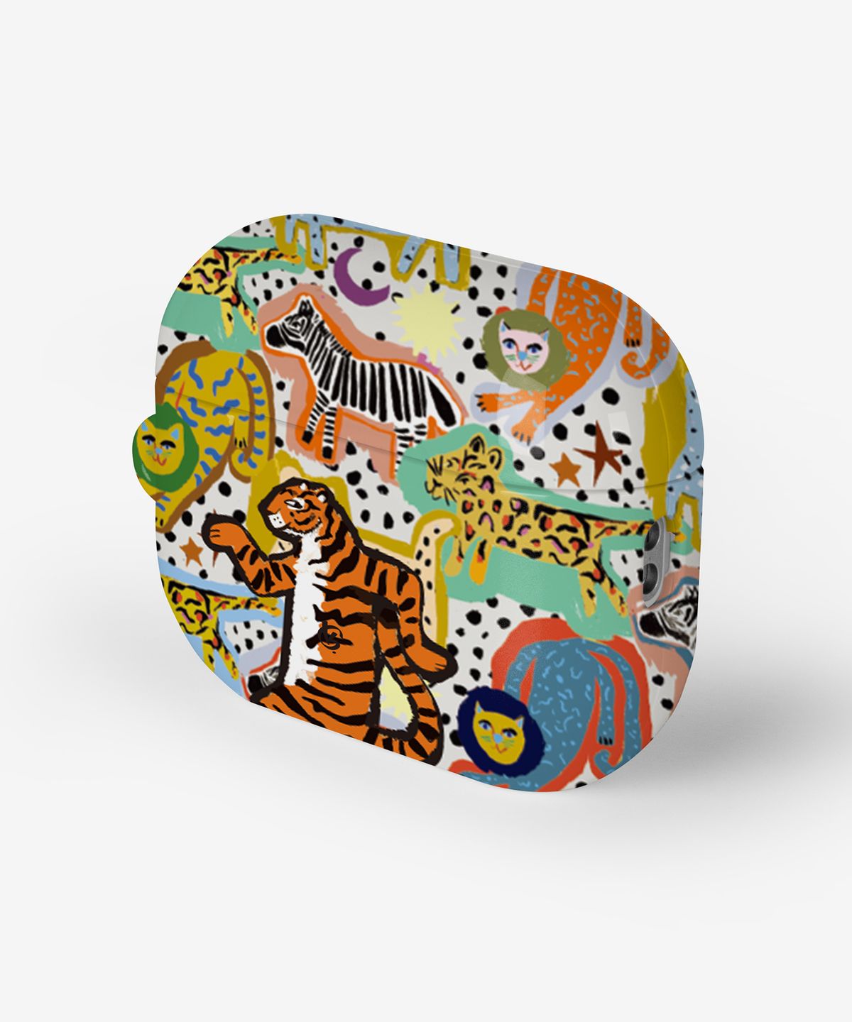 기키(GEEKY) [에어팟케이스] Funny Tigers Jungle Adventures