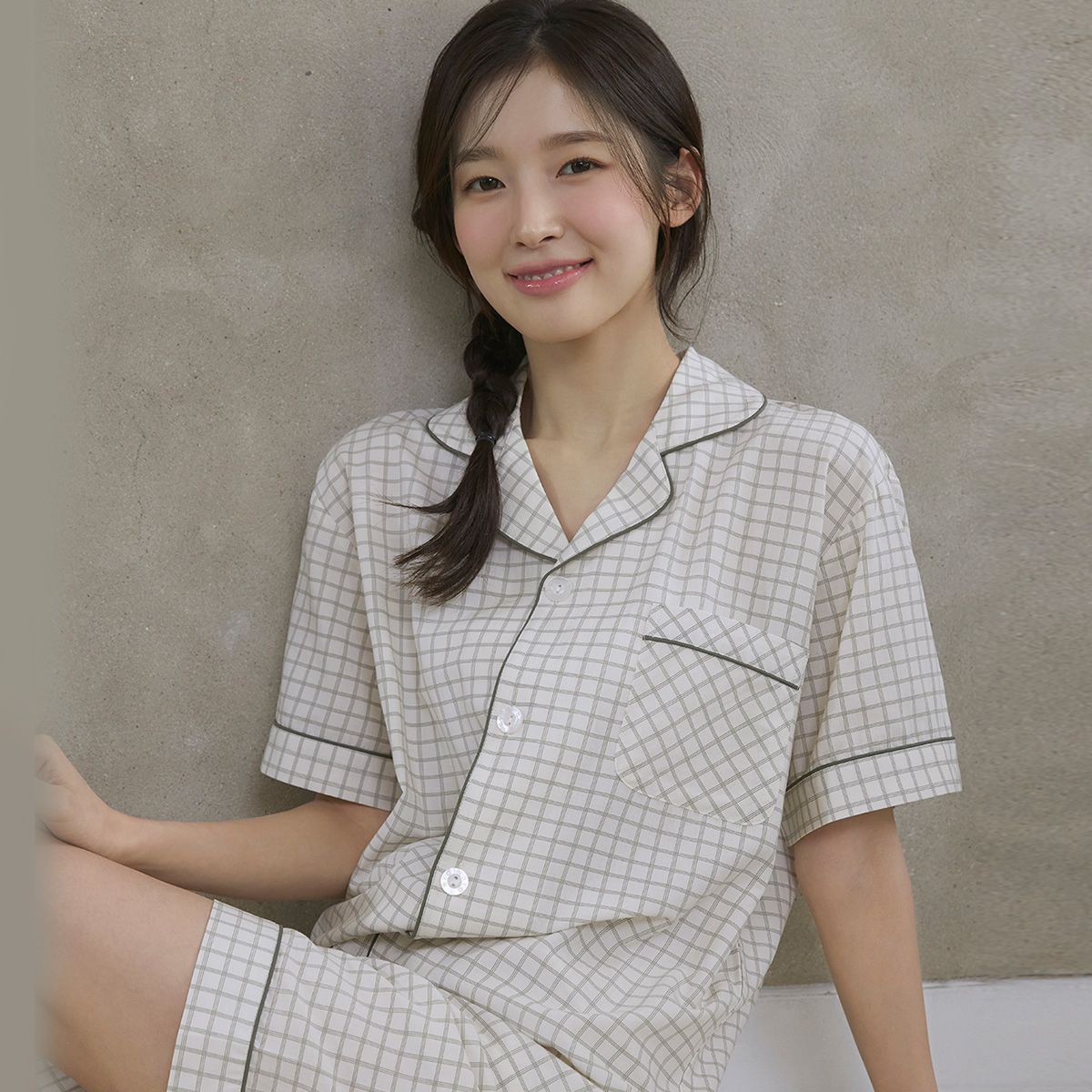 비와이씨(BYC) 면레이온 반팔 잠옷셋트(남녀공용) NRZ1003