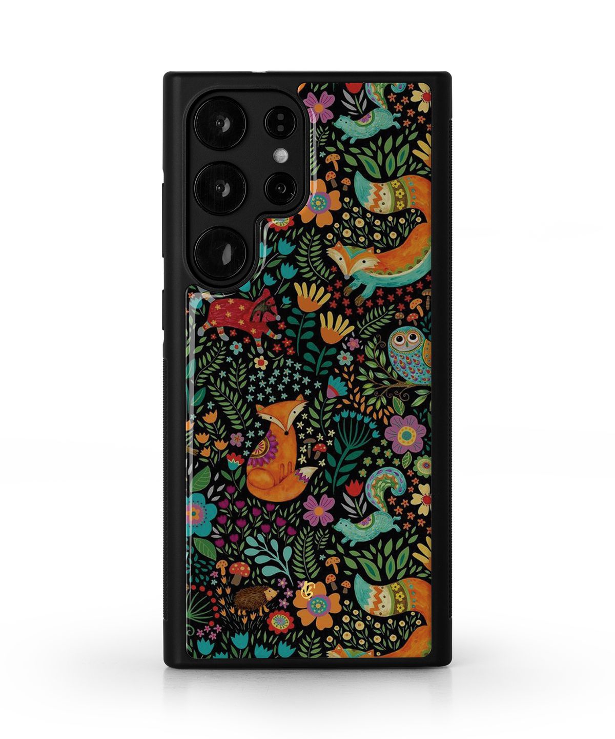 기키(GEEKY) [에폭시/글로시 범퍼케이스] The Adventures Of Mr. Fox & Kitty Owl 아이폰 갤럭시 폰케이스