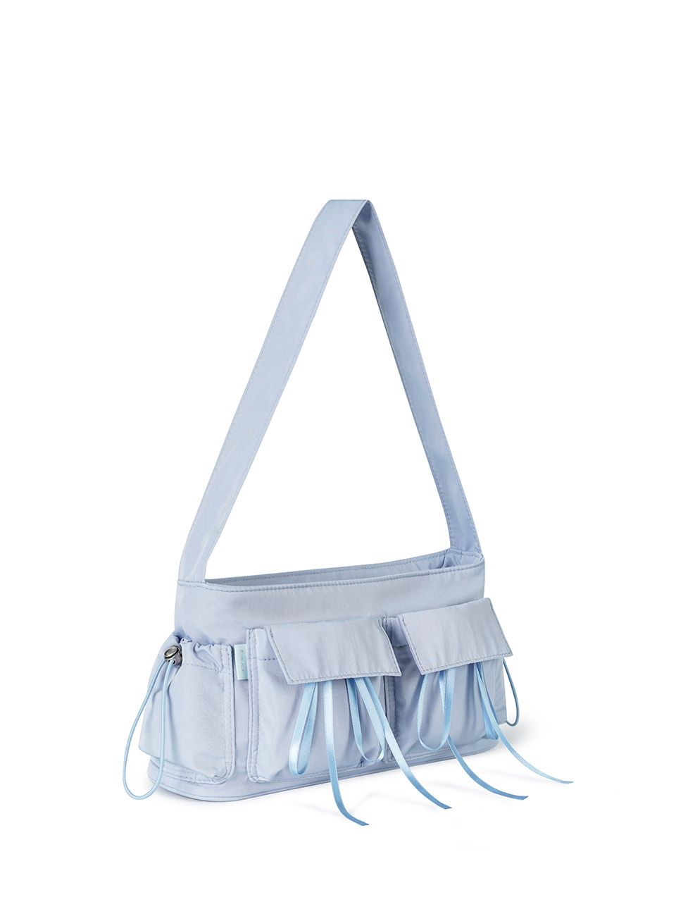 MUSINSA | fennec RIBBON POCKET BAG - BLUE
