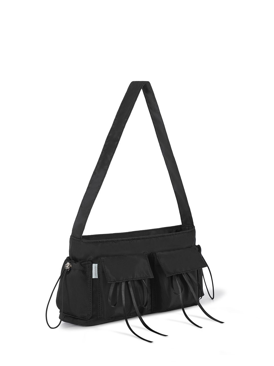 MUSINSA | fennec RIBBON POCKET BAG - BLACK